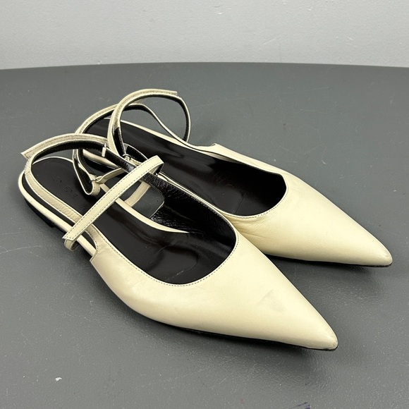 By Far Jess Leather Sling-back Flats MSRP $390 USD - Picture 4 of 10